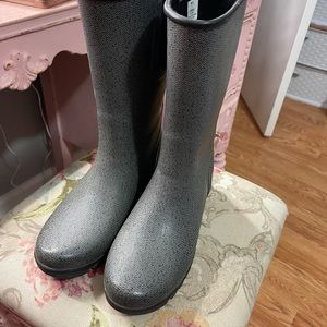 Sperry Black Rain Boots